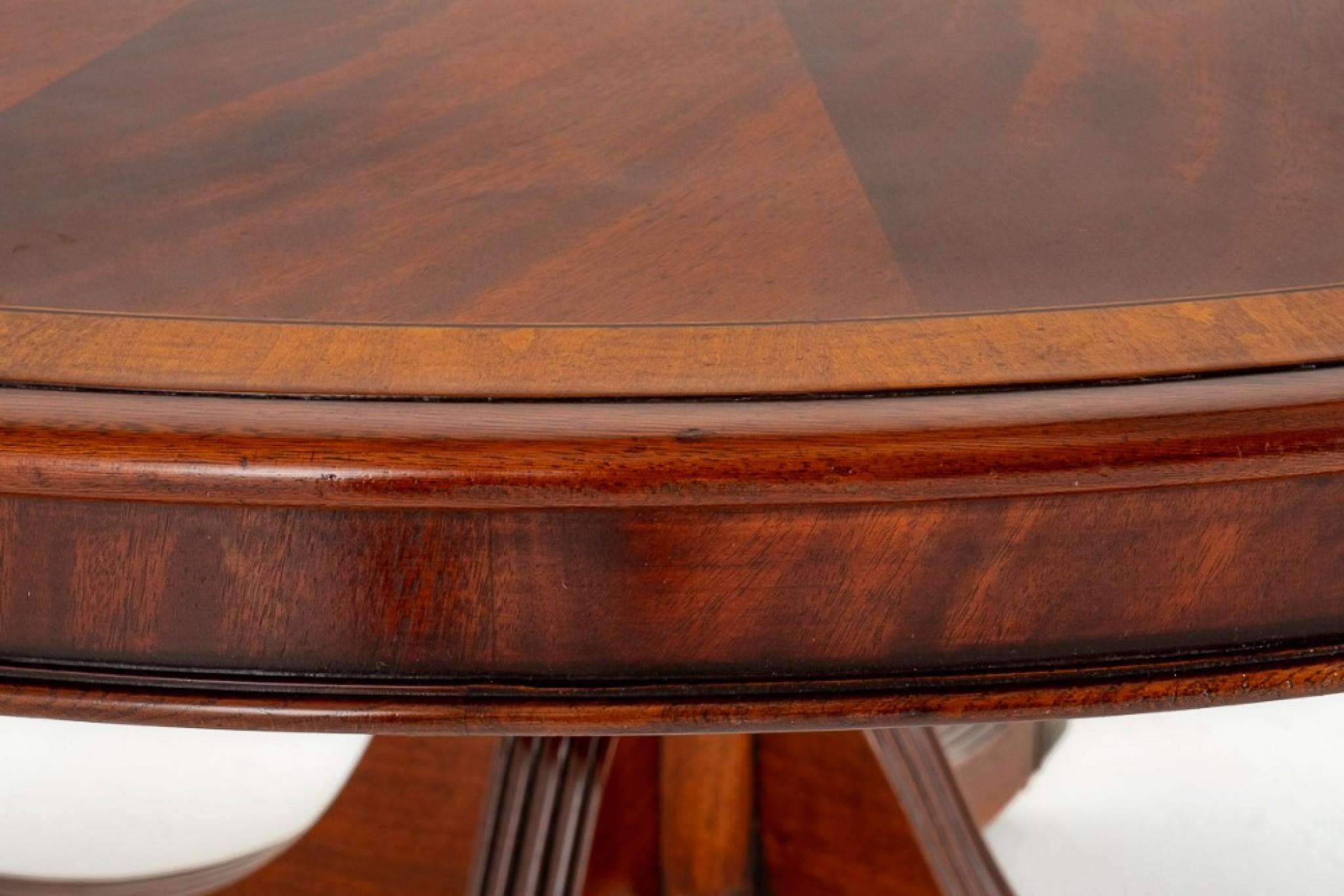 Early 20th Century Regency Centre Table Mahogany Antique Interiors For Sale