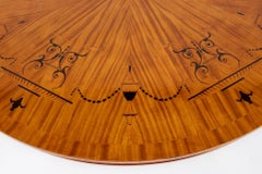 Regency Centre Table Satinwood Inlay Dining