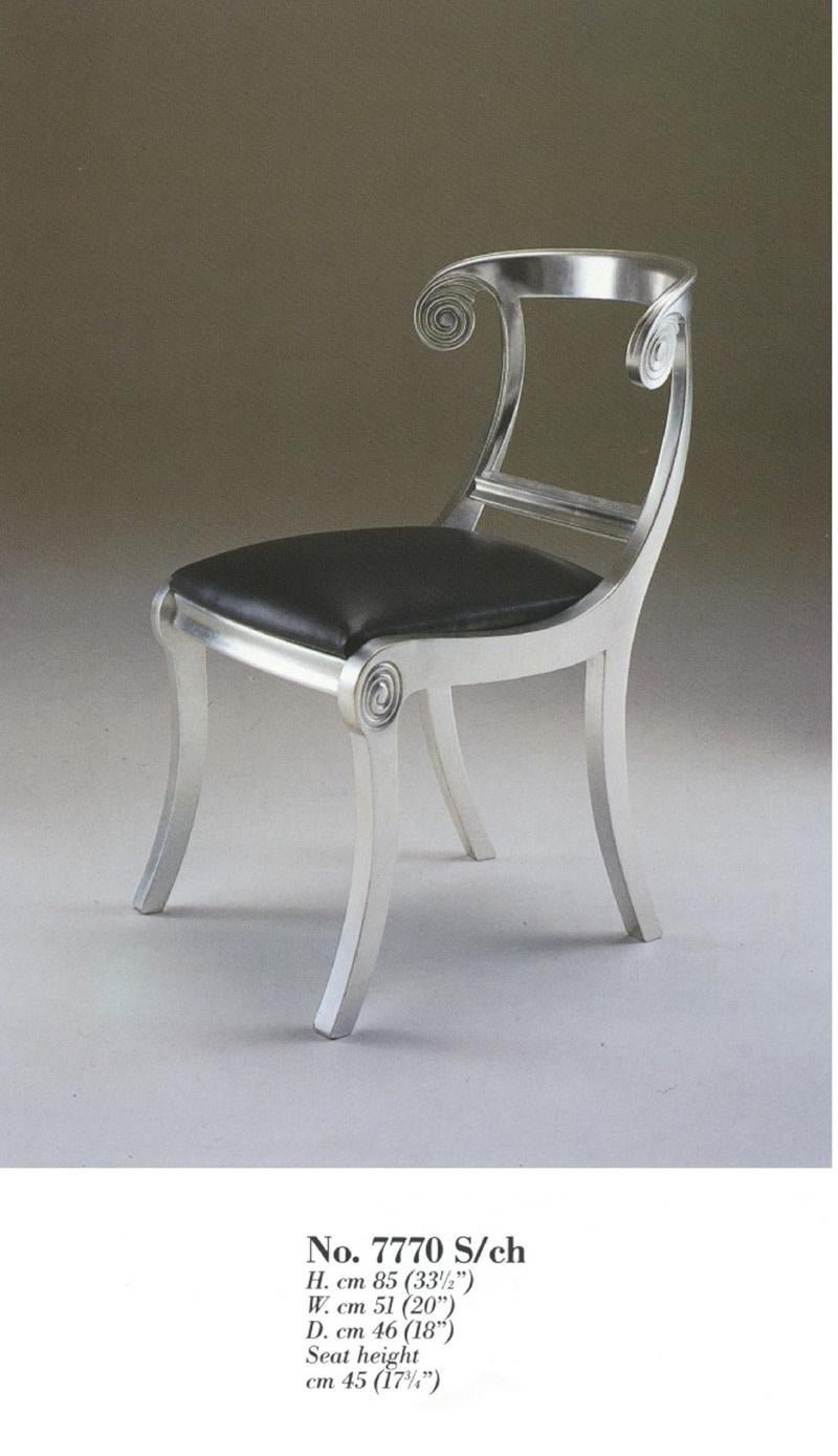 Hand-Carved Regency Chair 