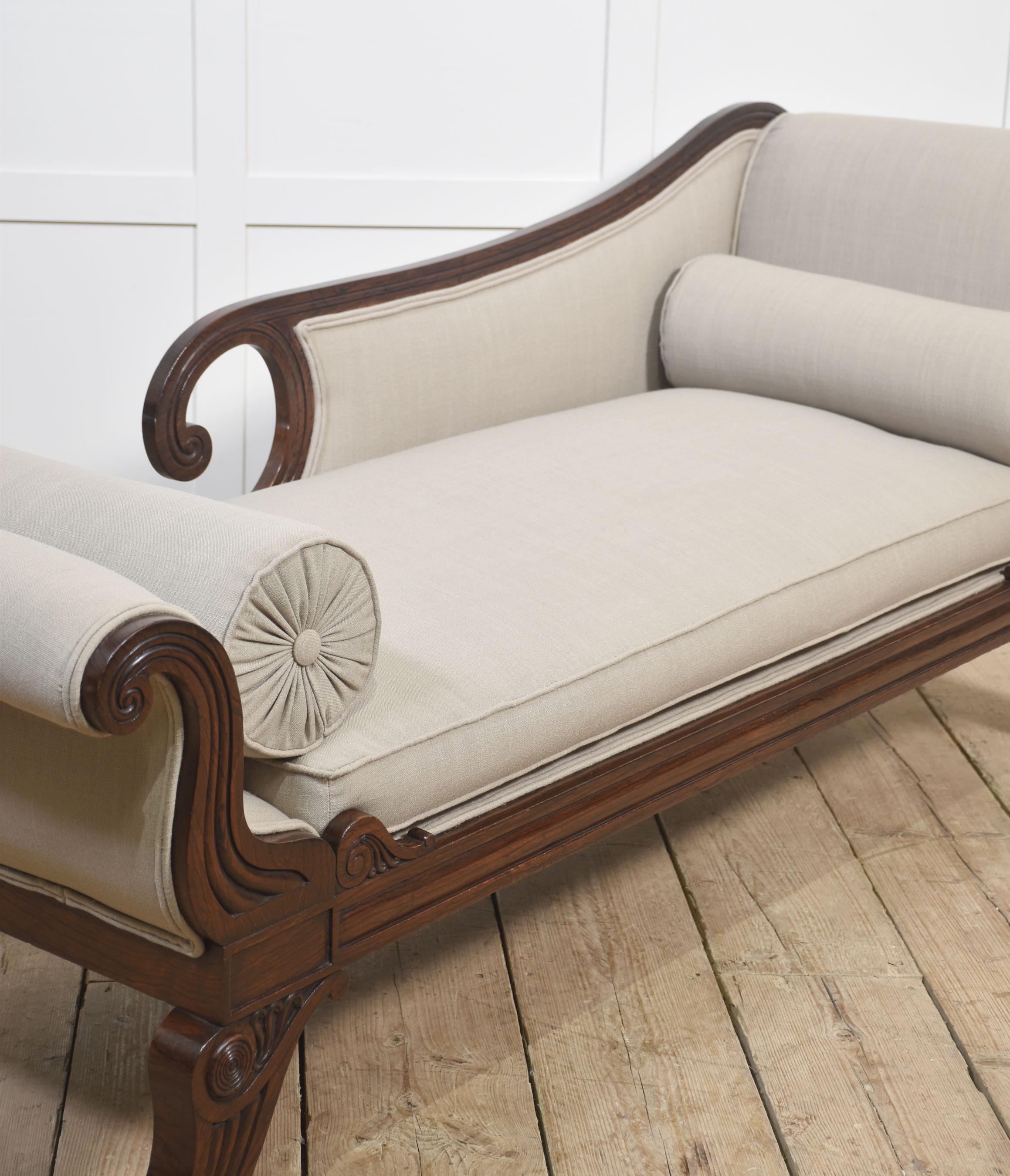 Chaise longue Regency en Bueno estado para la venta en Cheshire, GB