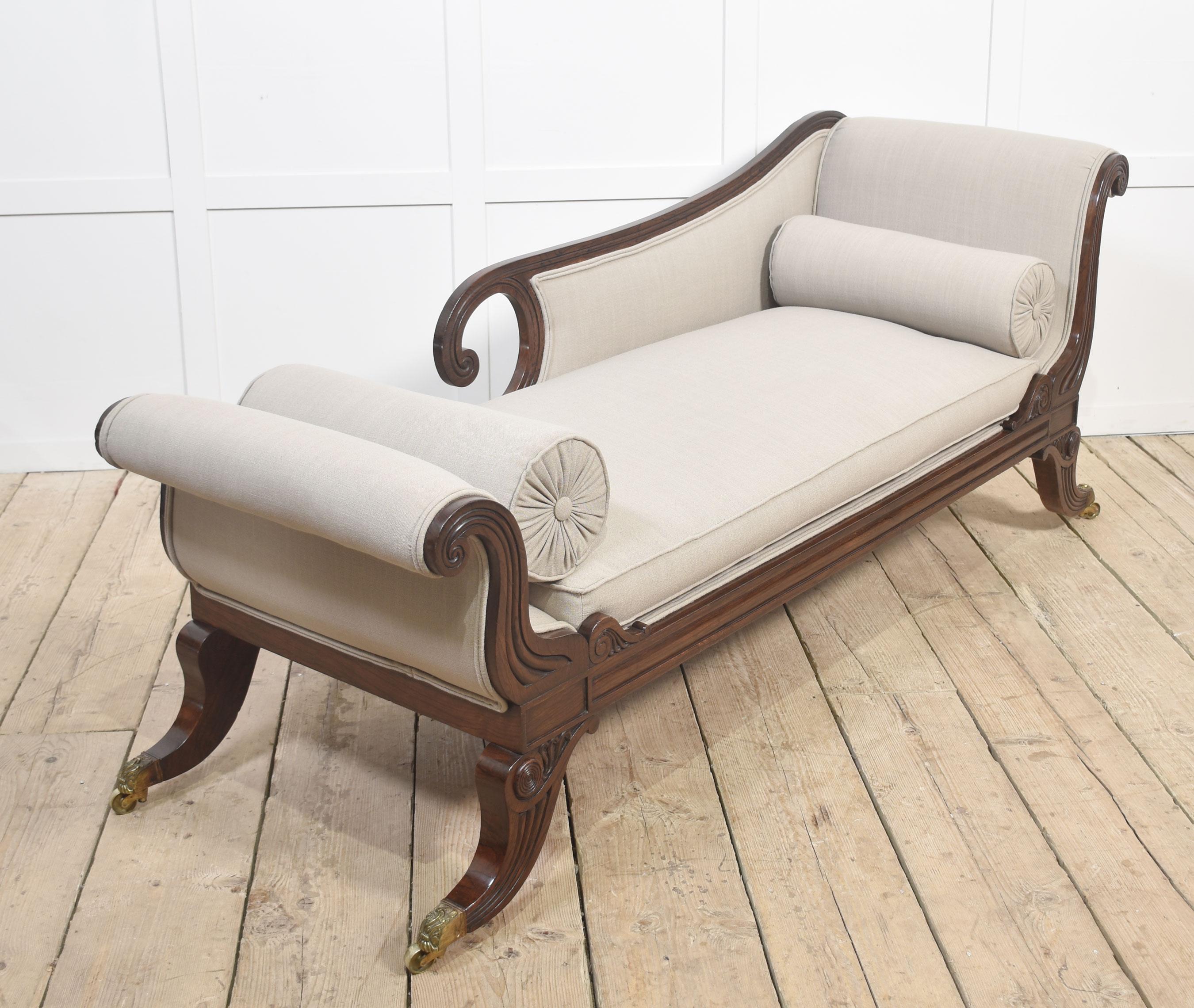 Chaise longue Regency siglo XIX en venta