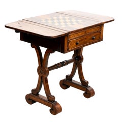 Regency Chess and Backgammon Table