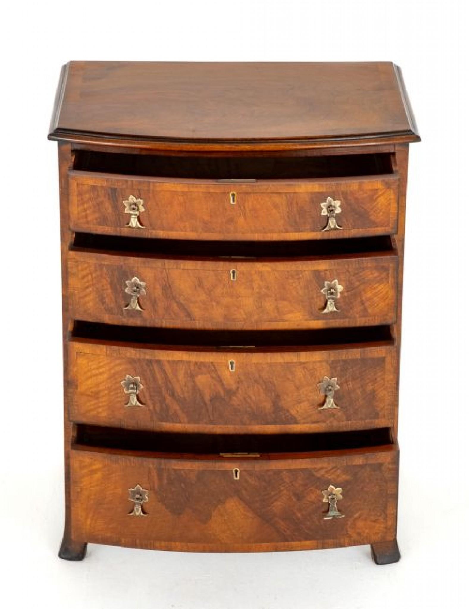 Regency Chest Drawers Bow Front For Sale 1