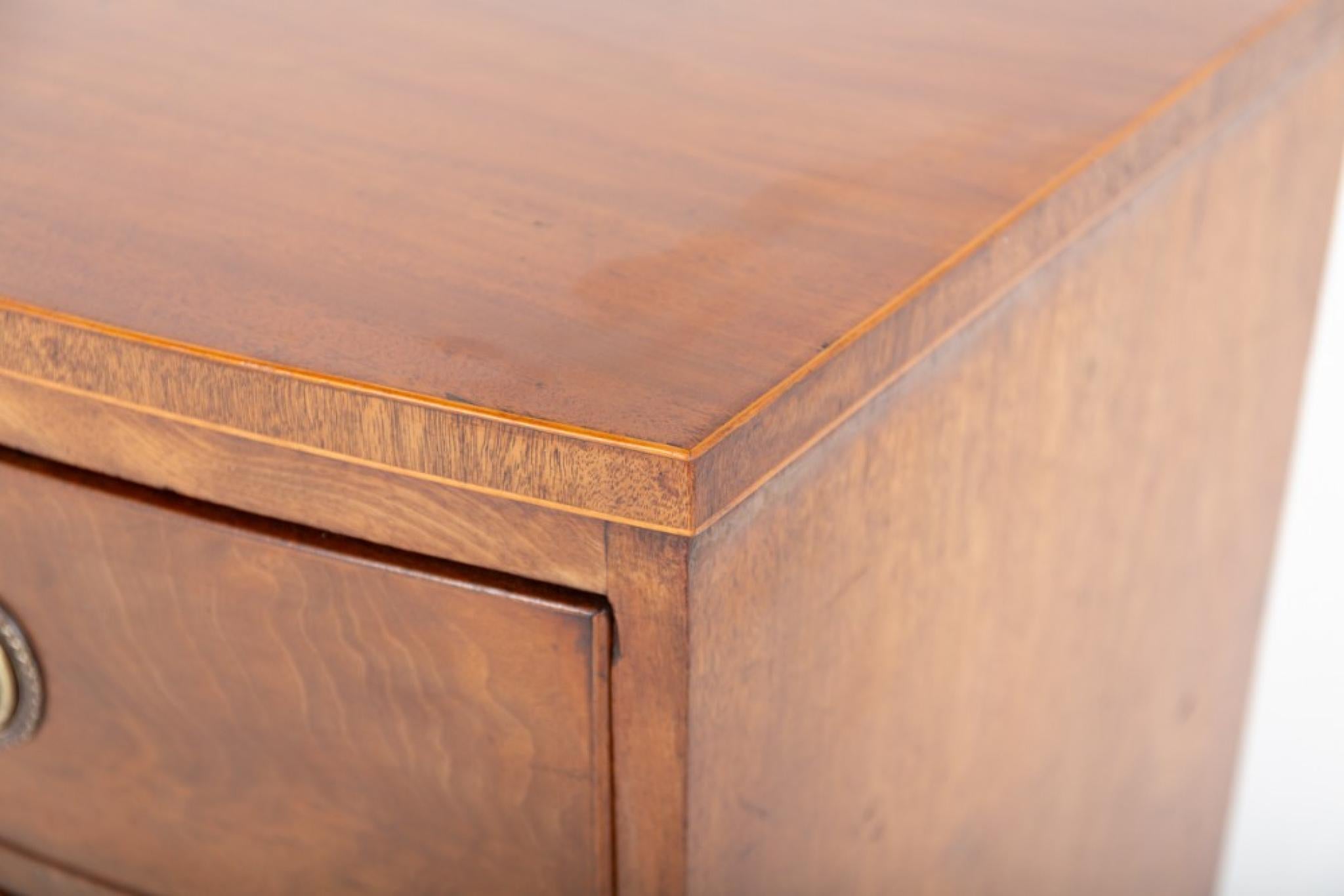 Woodwork Regency Chest Drawers Mahogany Commode 1830 Period Antique For Sale