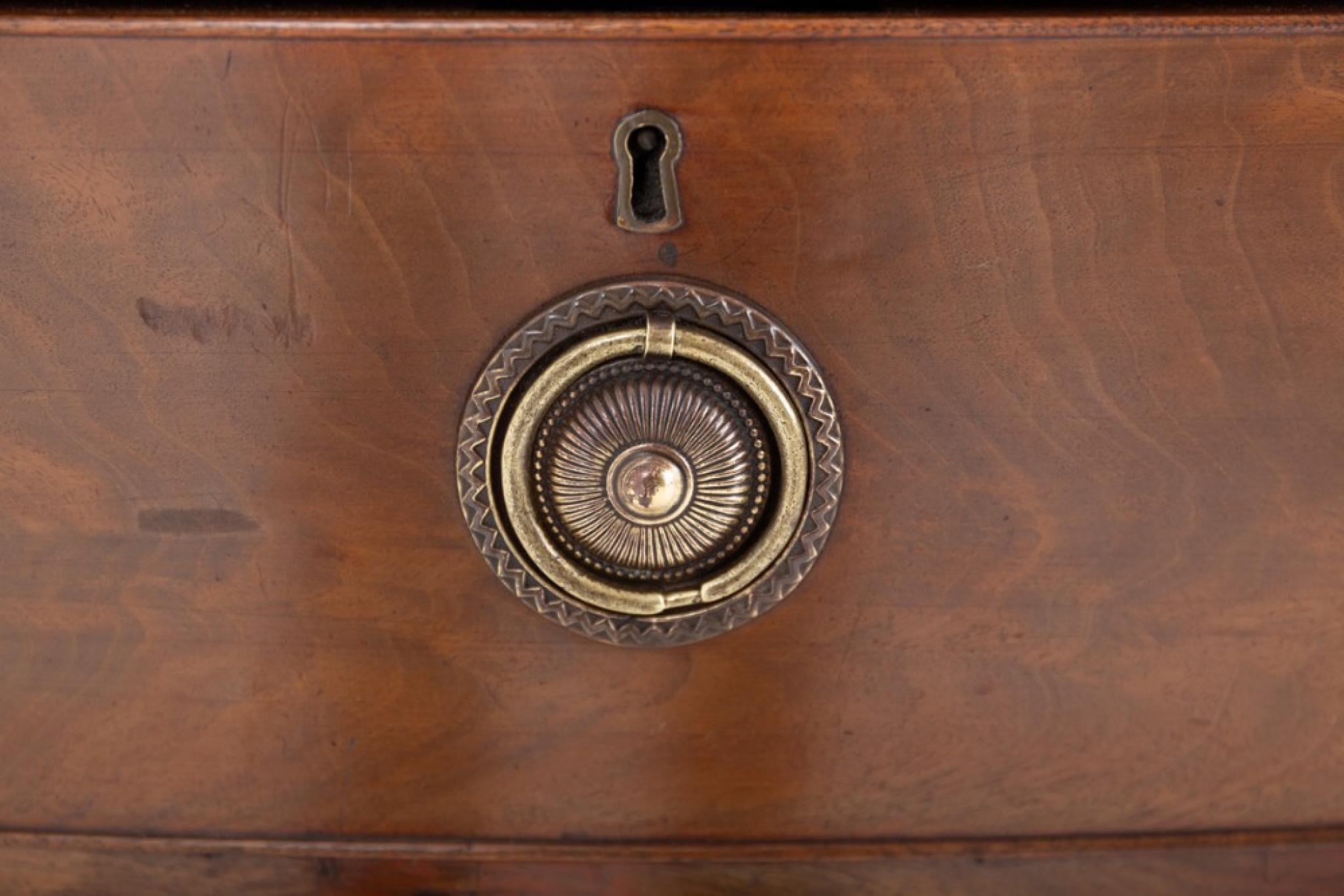 Mid-19th Century Regency Chest Drawers Mahogany Commode 1830 Period Antique For Sale