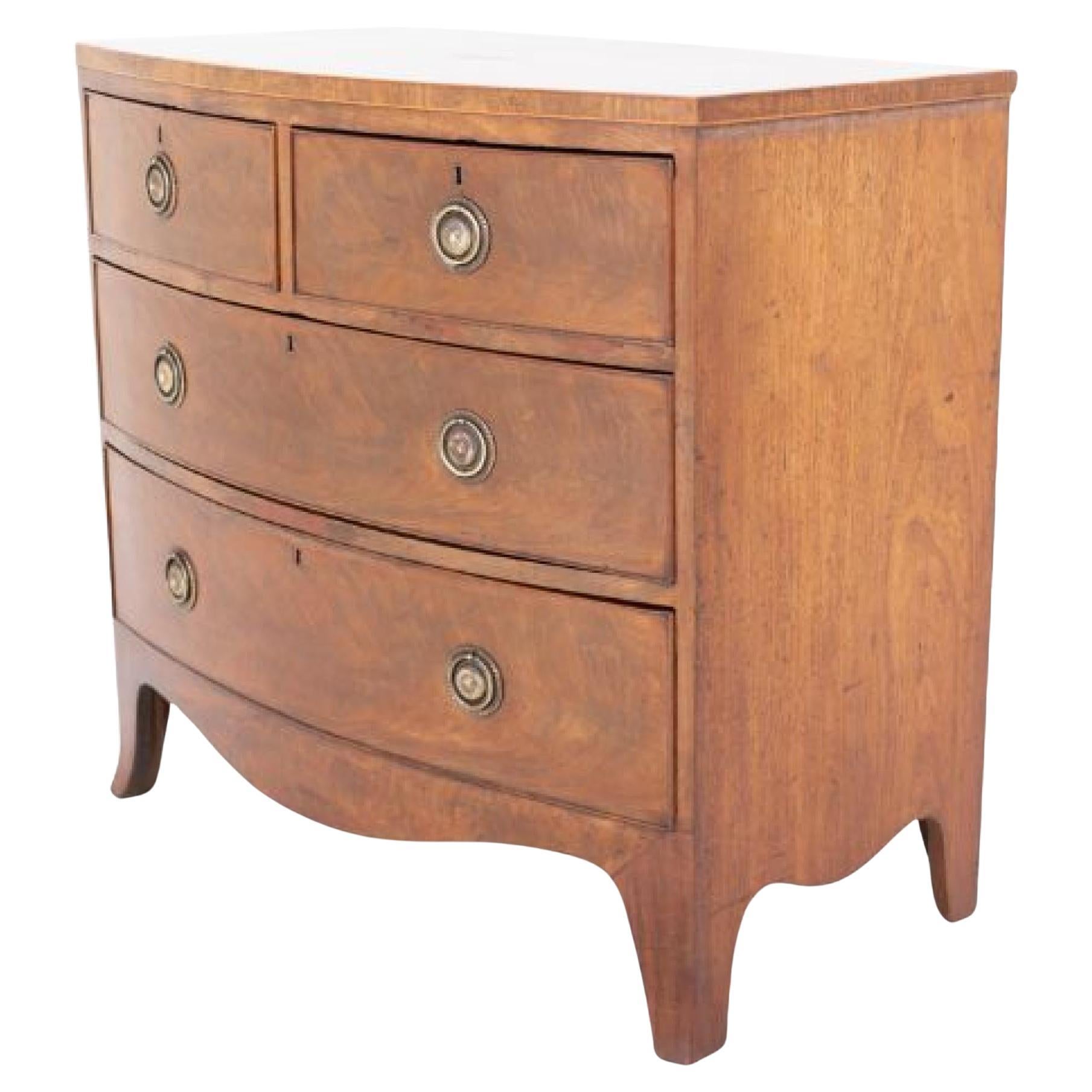 Regency Chest Drawers Mahogany Commode 1830 Period Antique