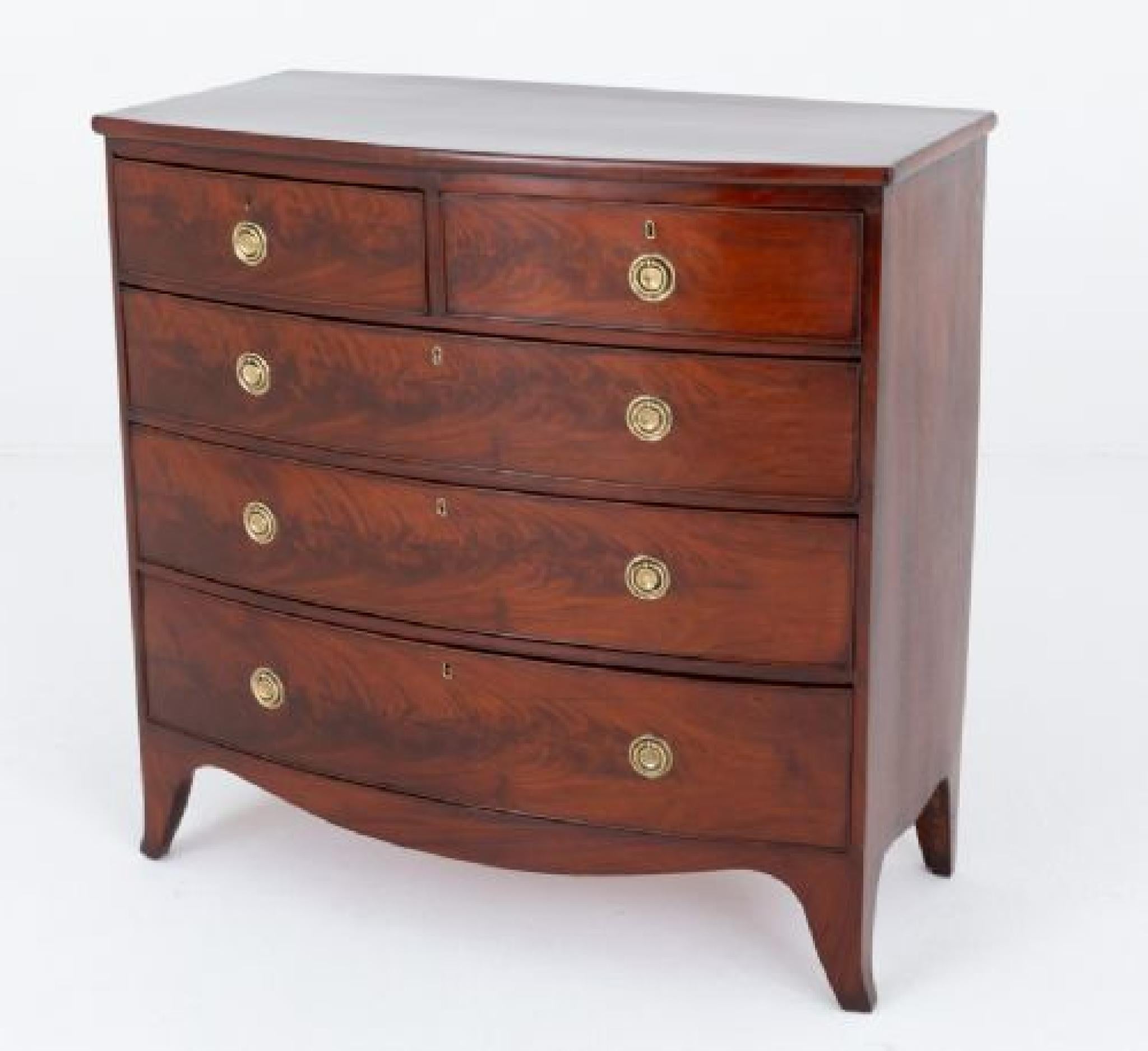 Falegnameria Cassettiera Regency in mogano Periodo Antico in vendita