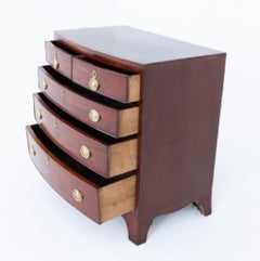 Regency Chest of Drawers Mahogany Bow Front Period 1810