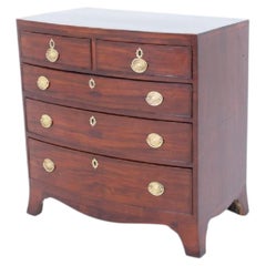 Regency Chest of Drawers Mahogany Bow Front Period 1810