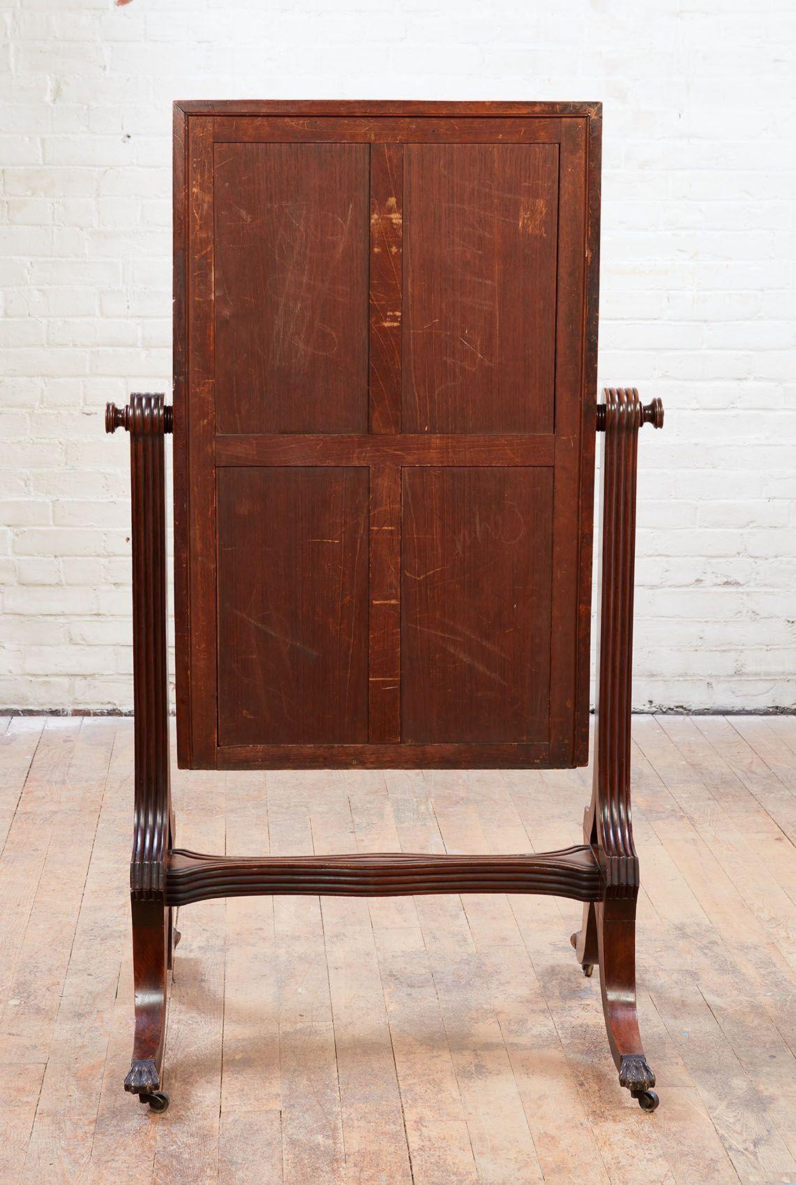 Early 19th Century Regency Cheval Mirror For Sale