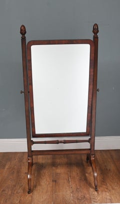Regency Cheval Mirror Mahogany Tilt Dressing Glass 1860