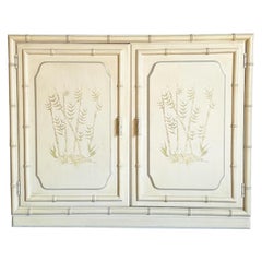 Regency Chic Faux Bamboo "Aloha" Cabinet Sideboard by Dixie