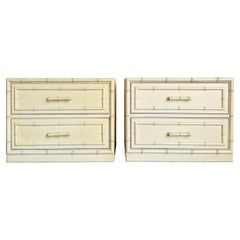 Regency Chic Faux Bamboo "Aloha" Nightstands by Dixie - a Pair