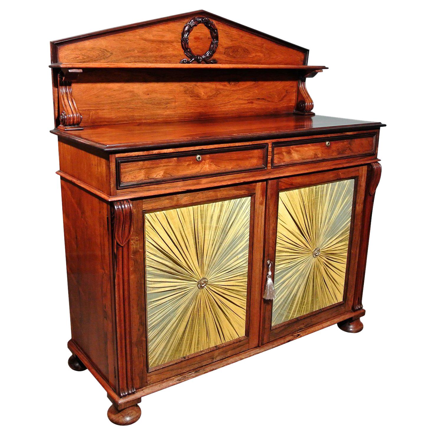 Regency Chiffonier in Solid Rosewood, circa 1815 For Sale