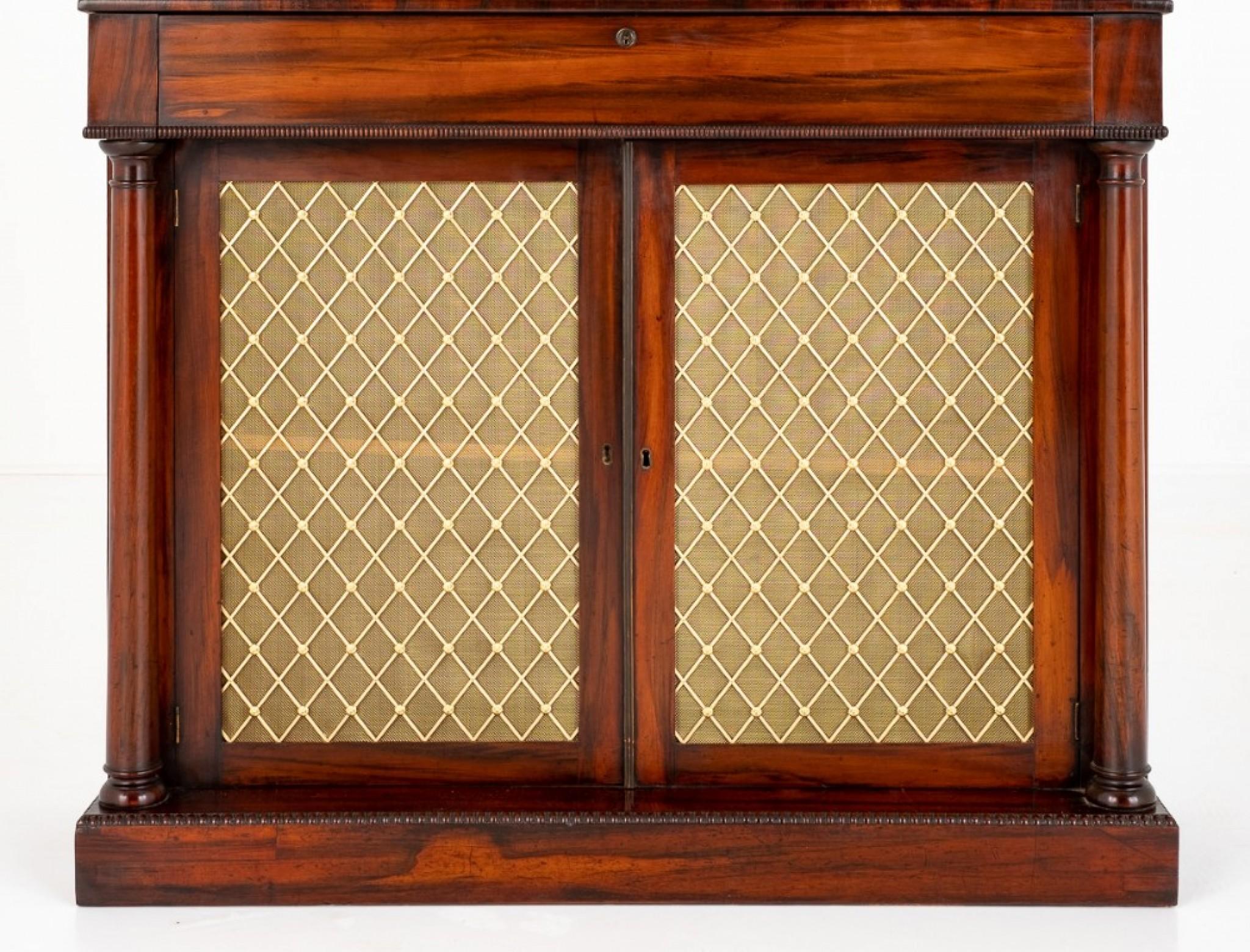 Regency Chiffonier Rosewood Antique Sideboard For Sale 1