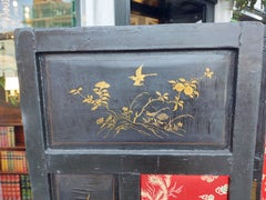 Regency Chinese Imported Lacquered 8 Fold Dressing Screen