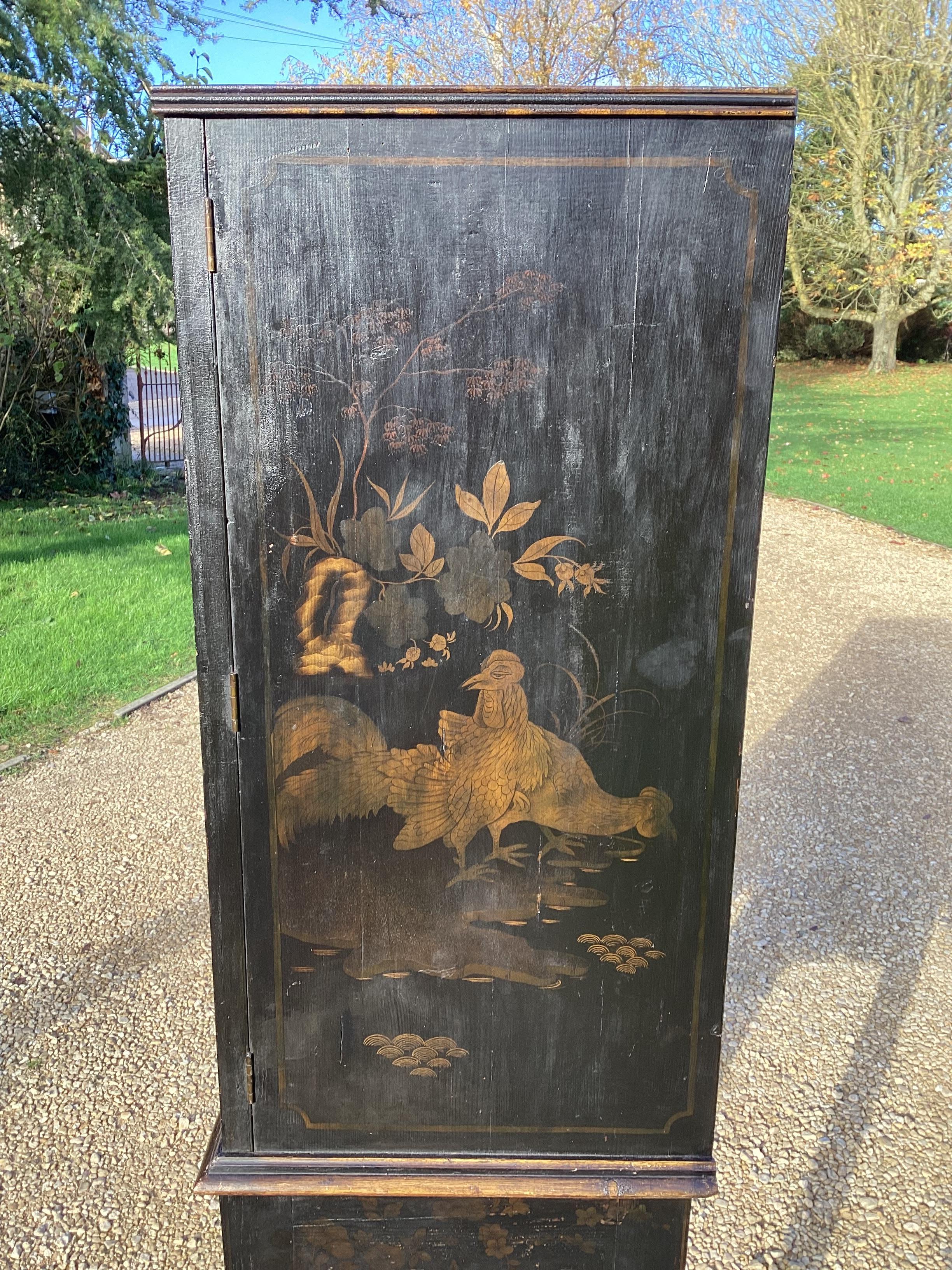 Regency Chinoiserie Cabinet on Stand For Sale 8