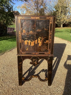 Regency Chinoiserie Cabinet on Stand