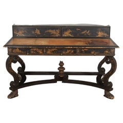 Antique Regency Chinoiserie Desk