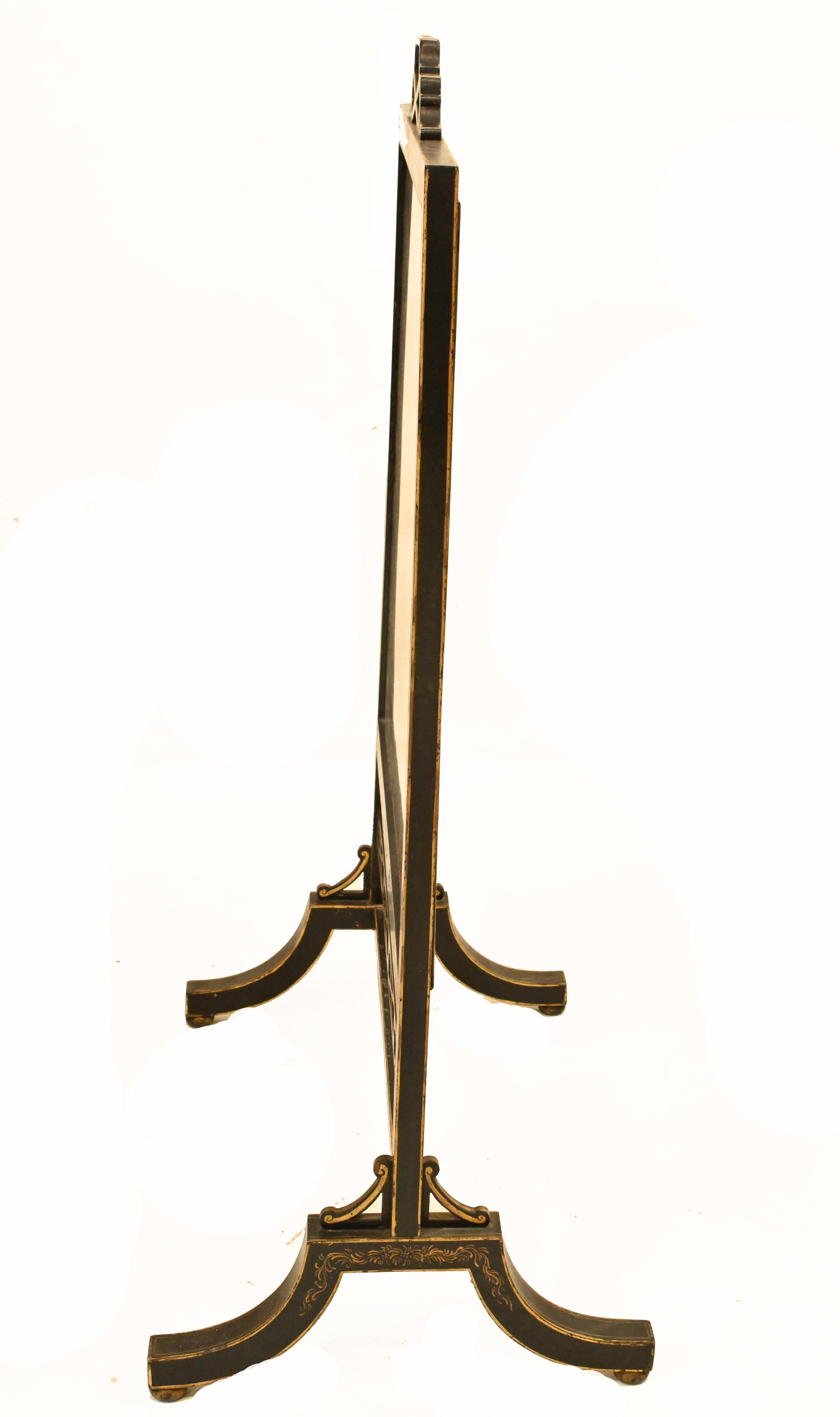 Paravento laccato Regency Chinoiserie, 1840 in vendita 5