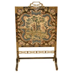 Regency Chinoiserie Lacquer Screen Tapestry Guard, 1840