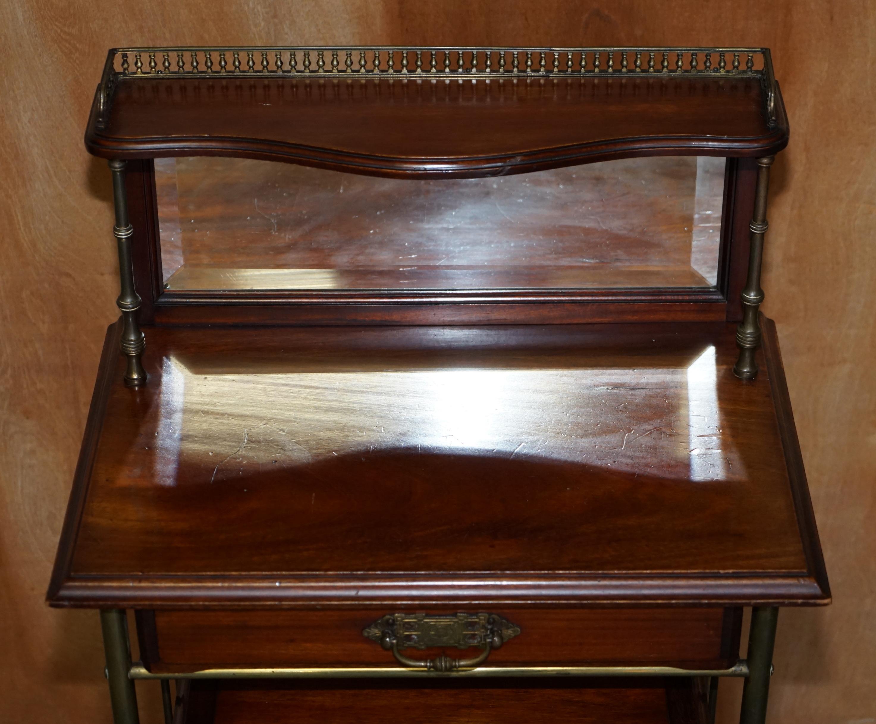 English Regency circa 1810 Gilt Bronze and Hardwood Sheet Music Stand Chest of Drawers For Sale