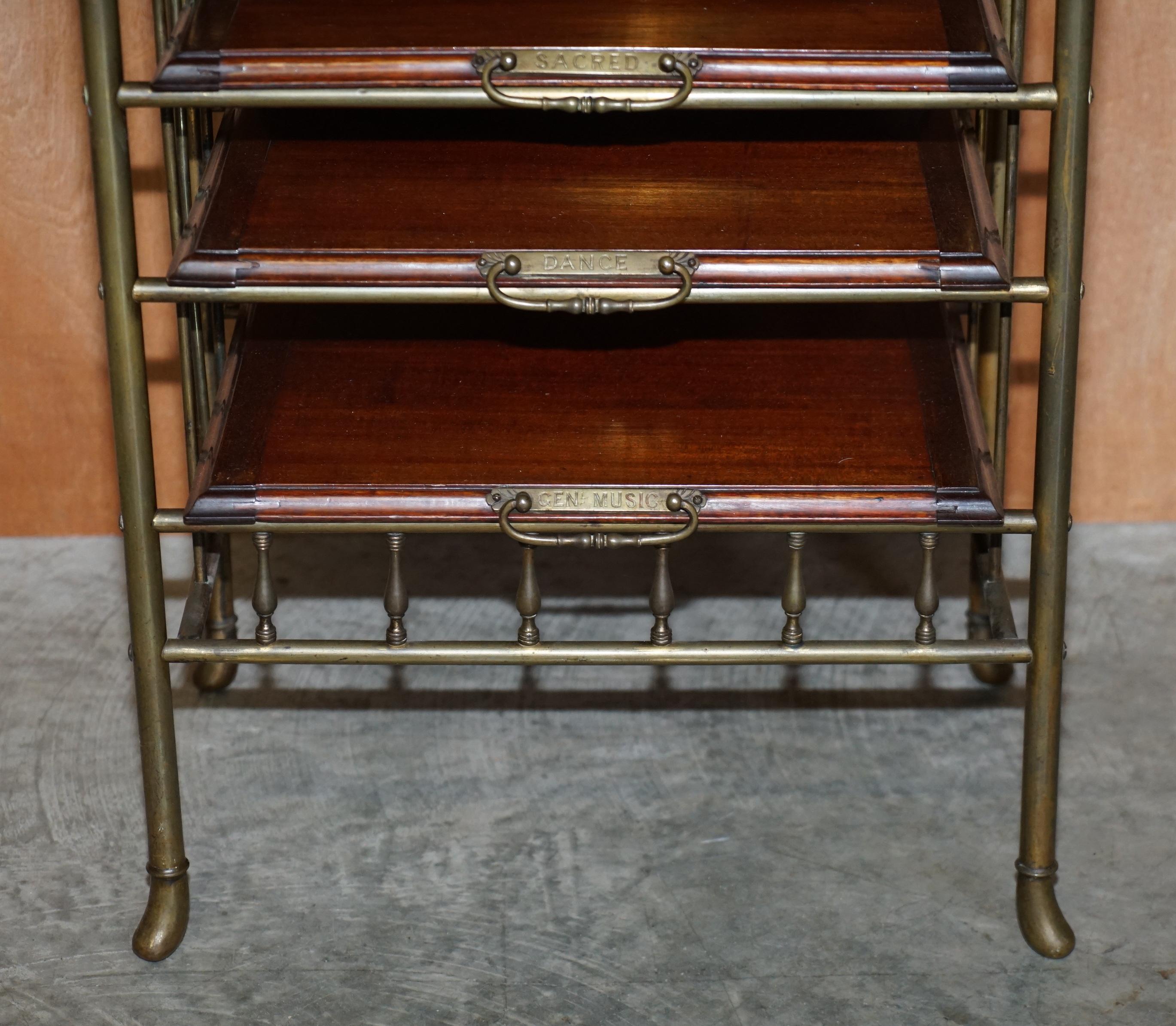 Regency circa 1810 Gilt Bronze and Hardwood Sheet Music Stand Chest of Drawers 1