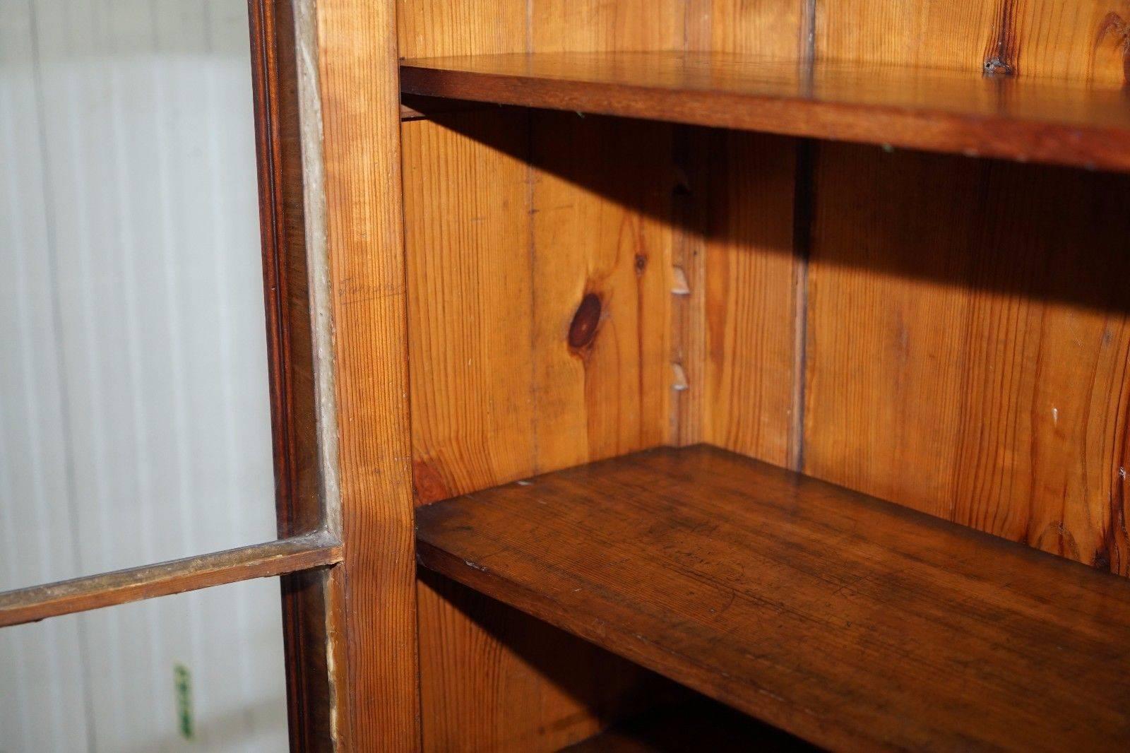 Regency circa 1815 Mahogany Arched Top Bookcase Display Cabinet 3
