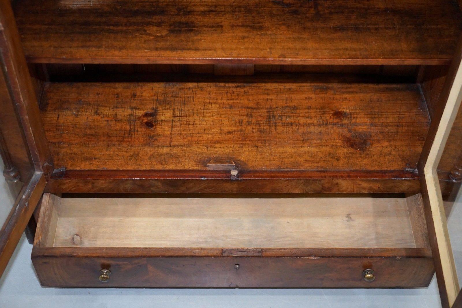 Regency circa 1815 Mahogany Arched Top Bookcase Display Cabinet 2
