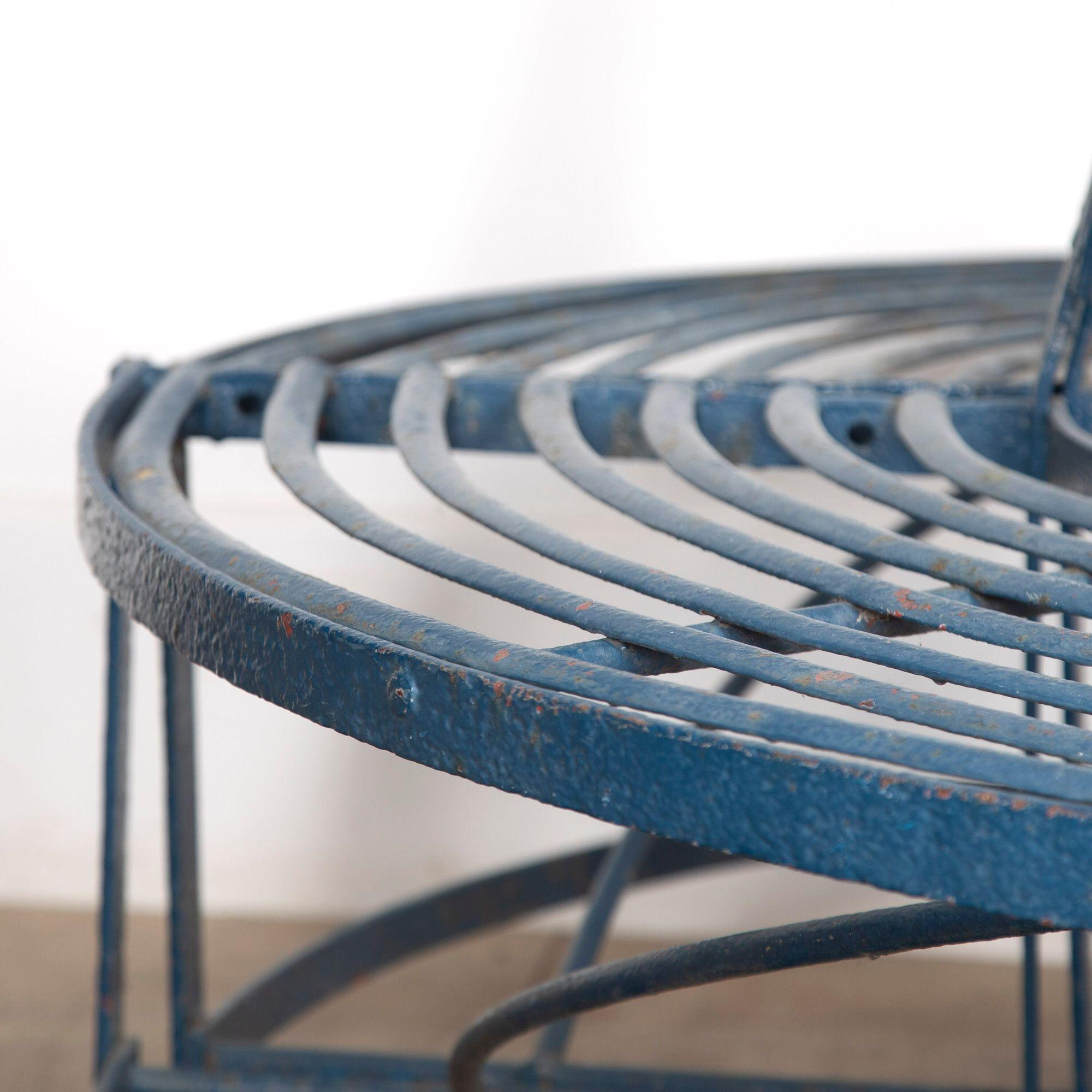 19th Century Regency Circular Wrought Iron Tree Seat