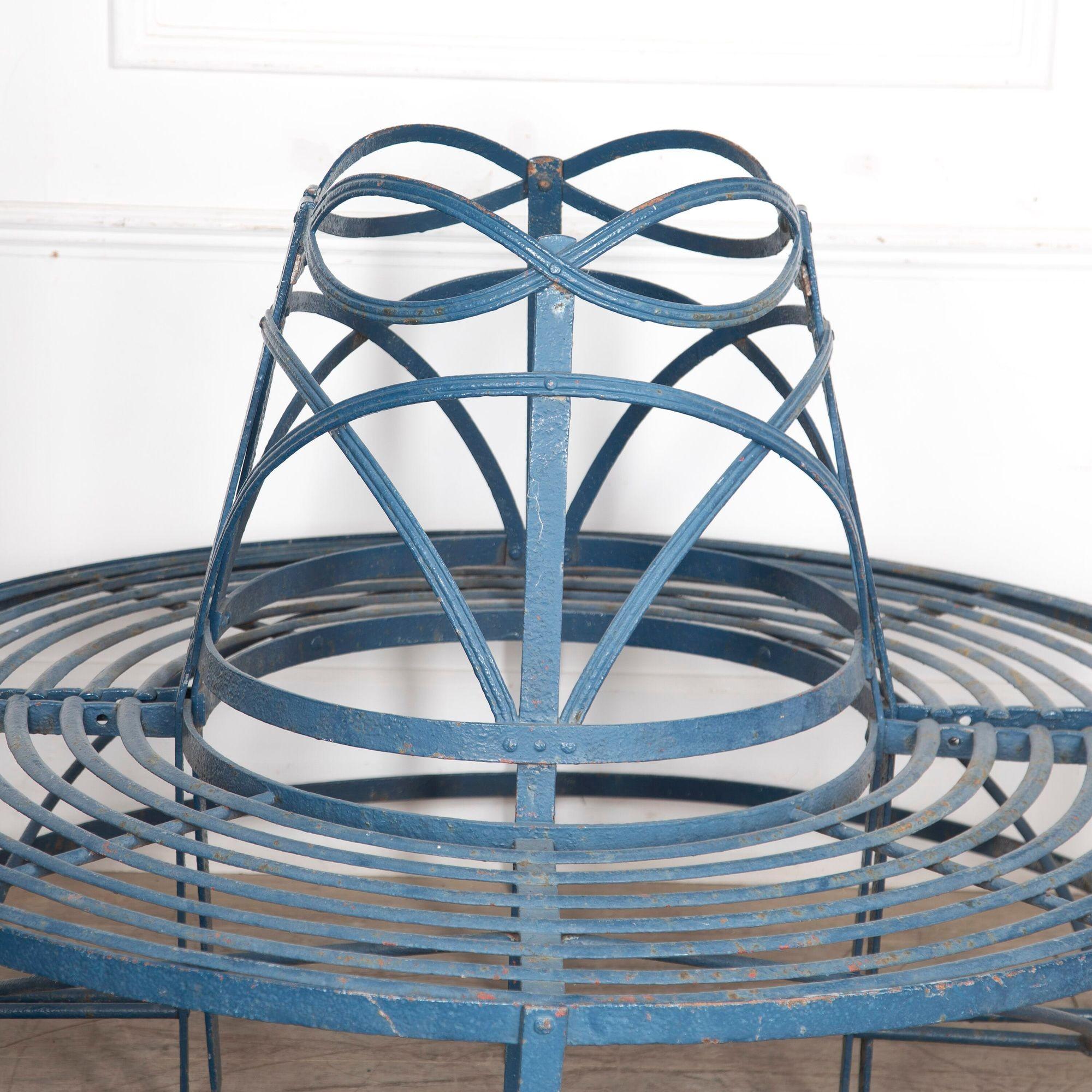 Regency Circular Wrought Iron Tree Seat 2