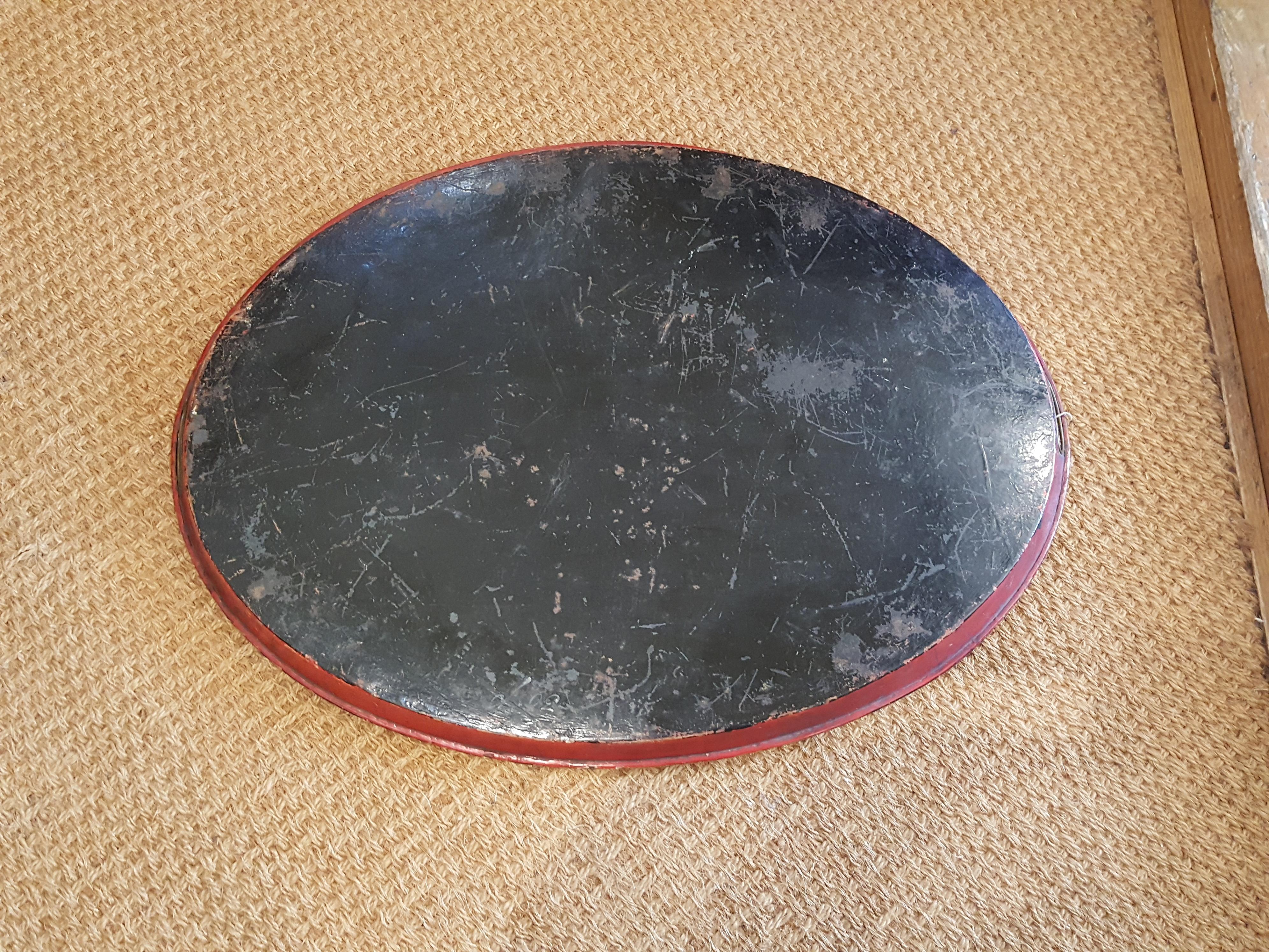 Early 19th Century Regency Cold Toleware Tray For Sale