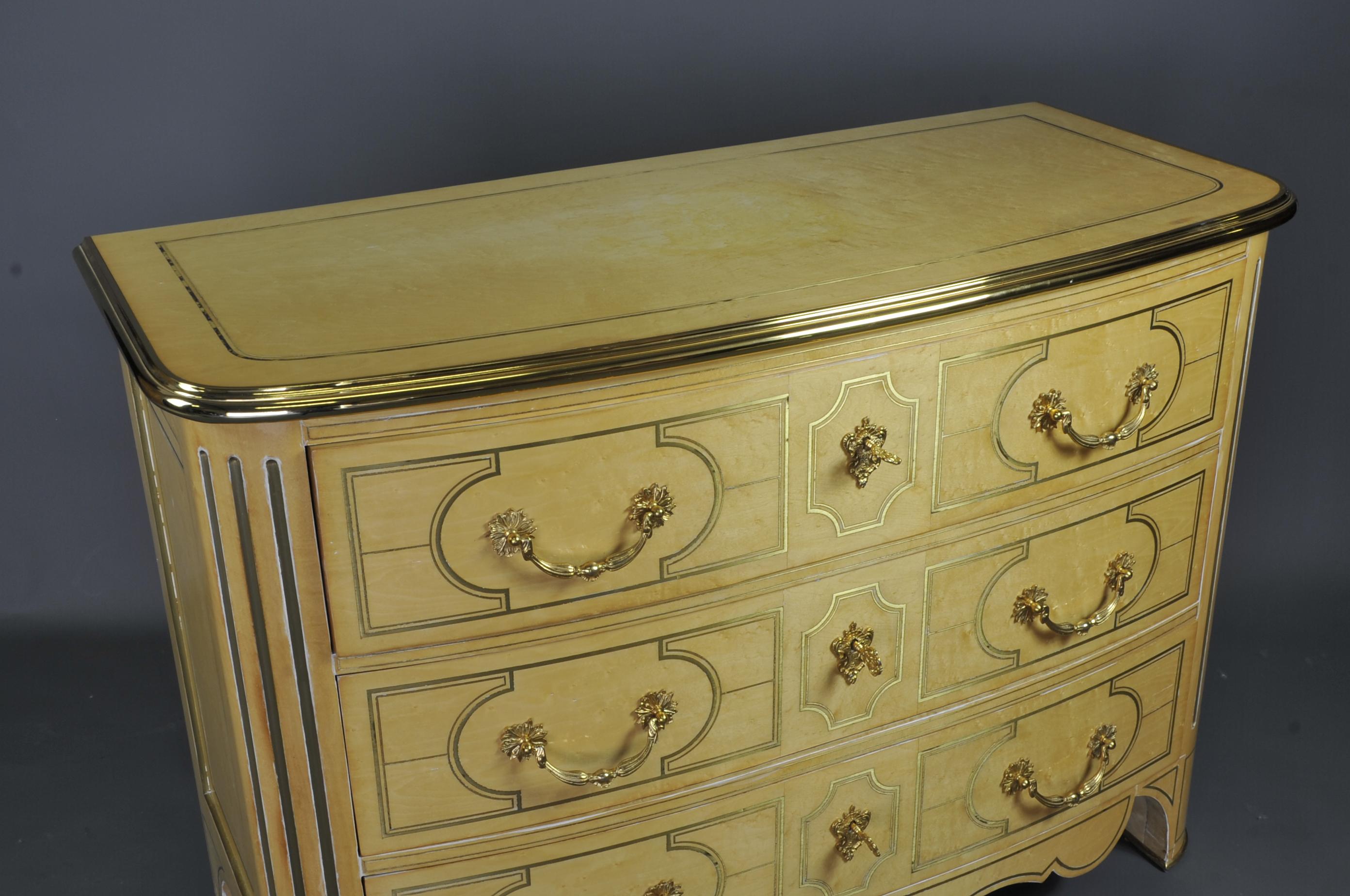 Regency Commode in Lacquered Wood from the Maison Roméo in Paris For Sale 8