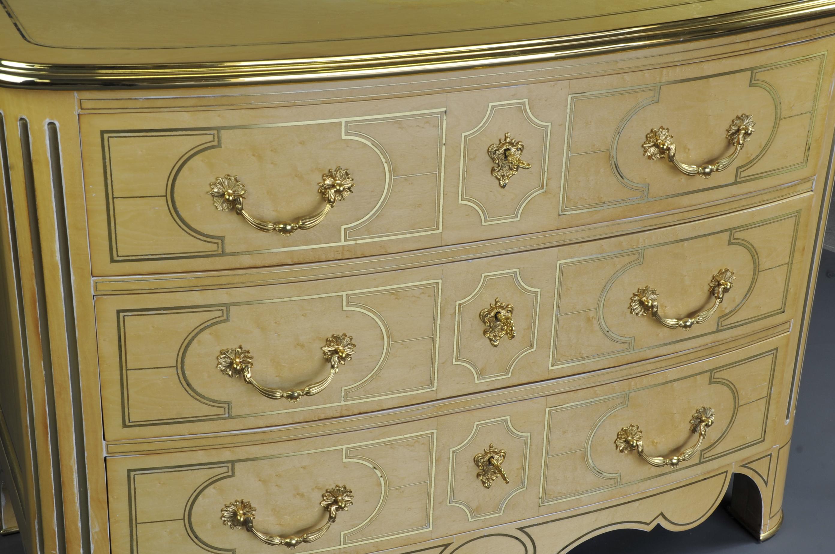 Commode Regency en bois laqué de la Maison Roméo à Paris Bon état - En vente à BARSAC, FR