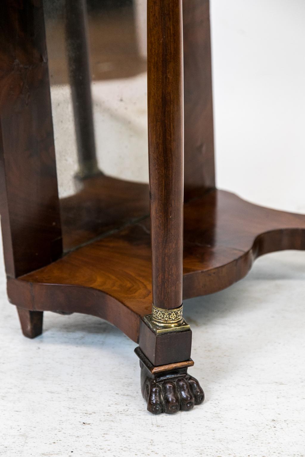 Mahogany Regency Console Side Table For Sale
