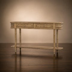 Regency Console Table in Fruitwood Finish