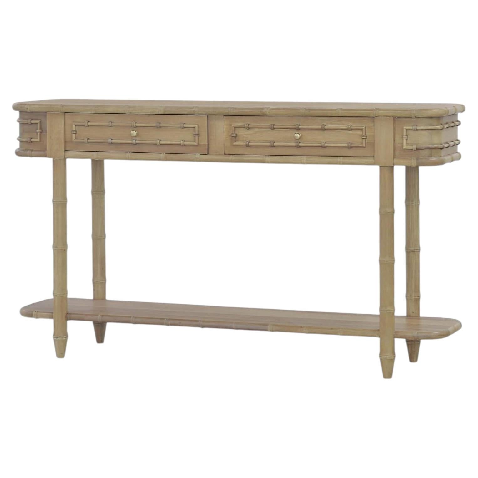 Regency Console Table in Fruitwood Finish