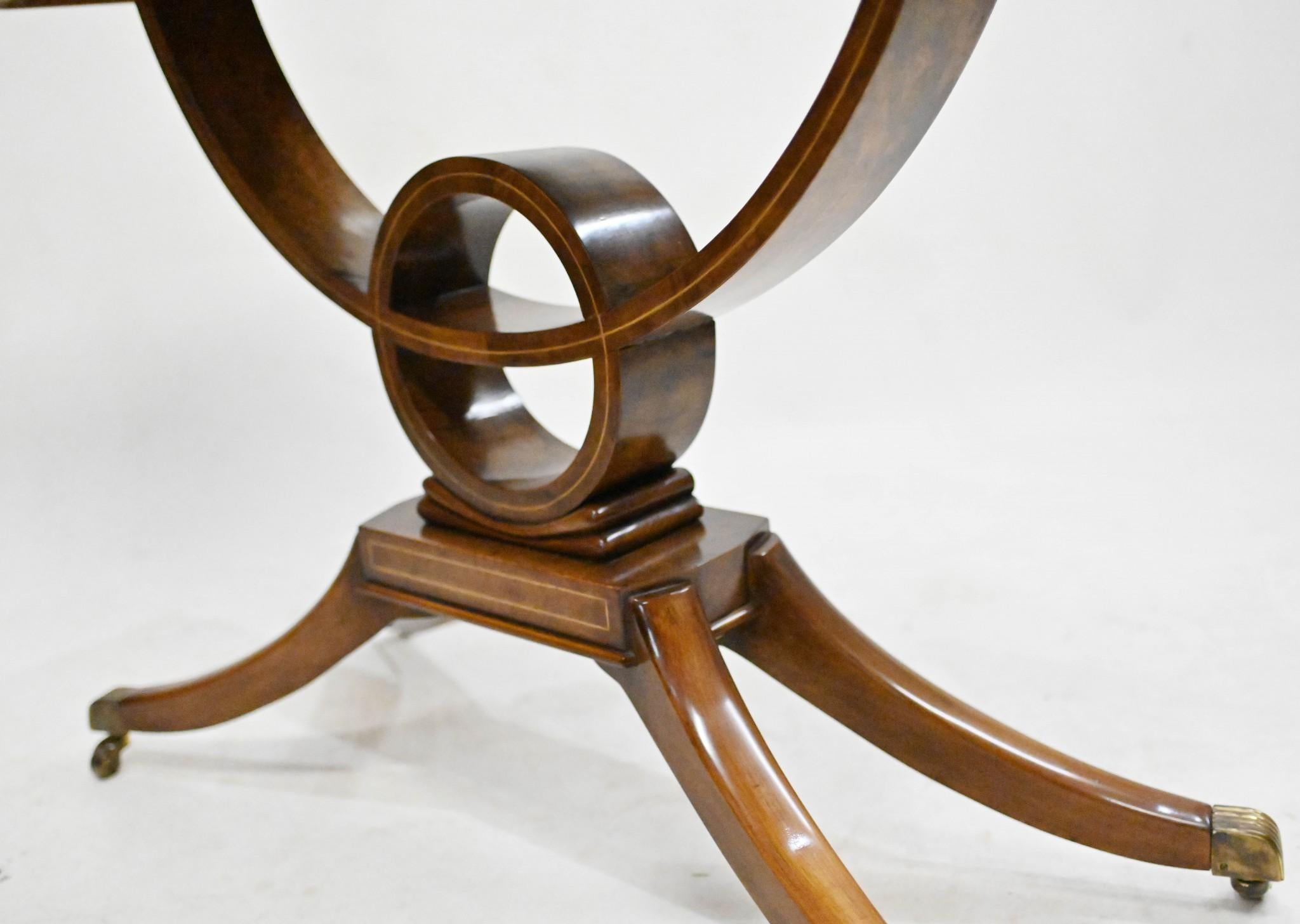 Regency Console Table Walnut Sofa Tables For Sale 3