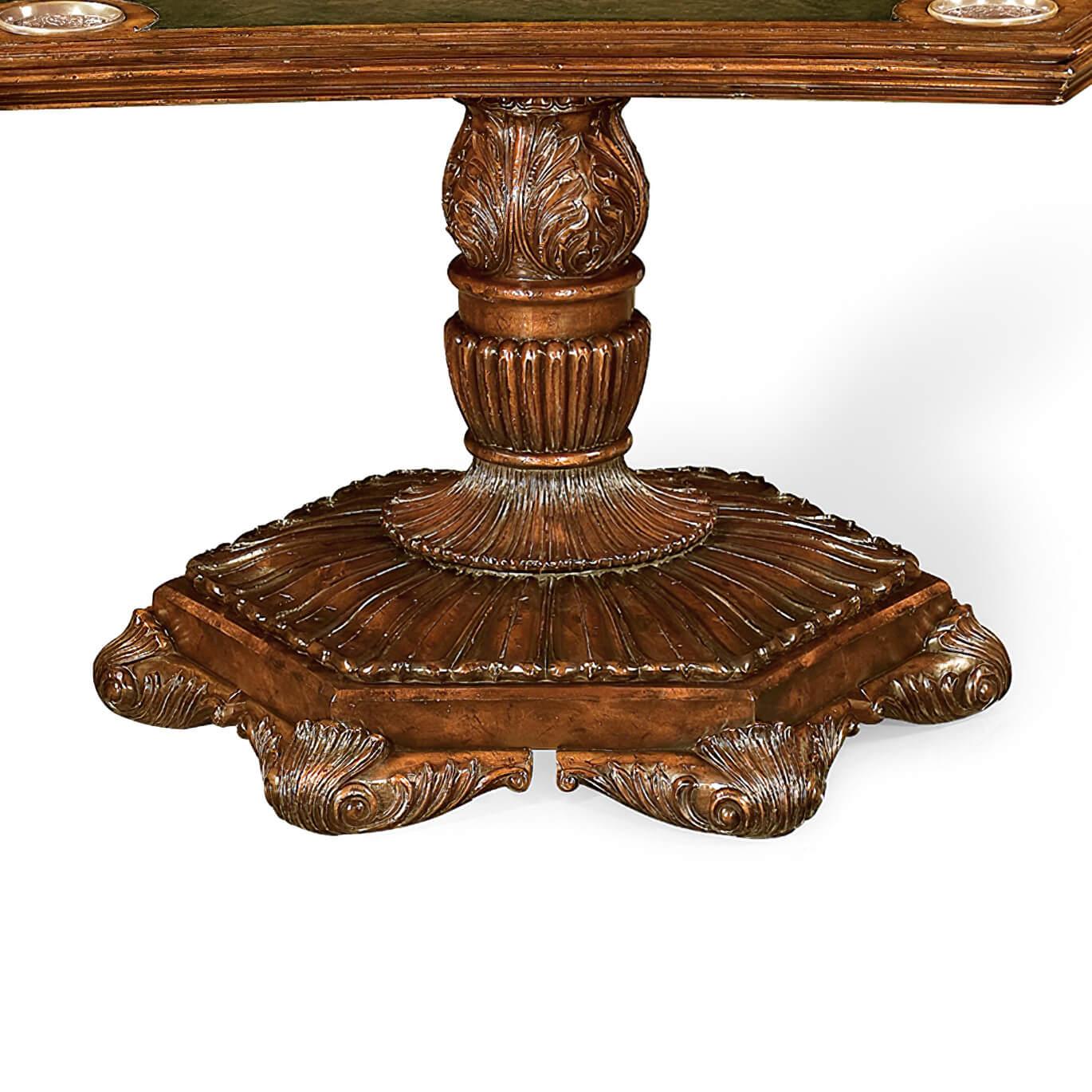 European Regency Convertible Game Table