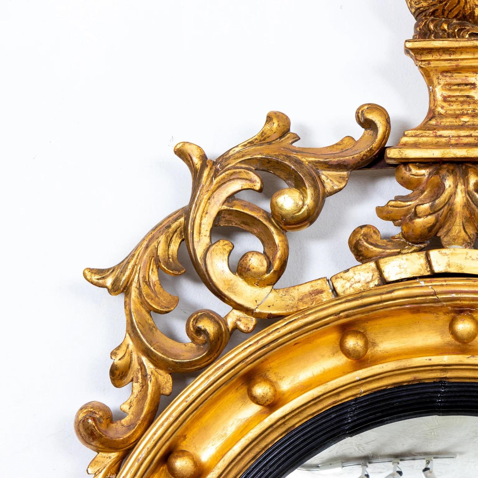 English Regency Convex Mirror