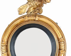 Regency Convex Mirror Gilt Eagle Frame