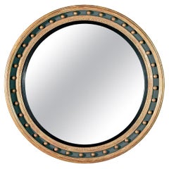 Regency Convex Mirror with Ball Decoration