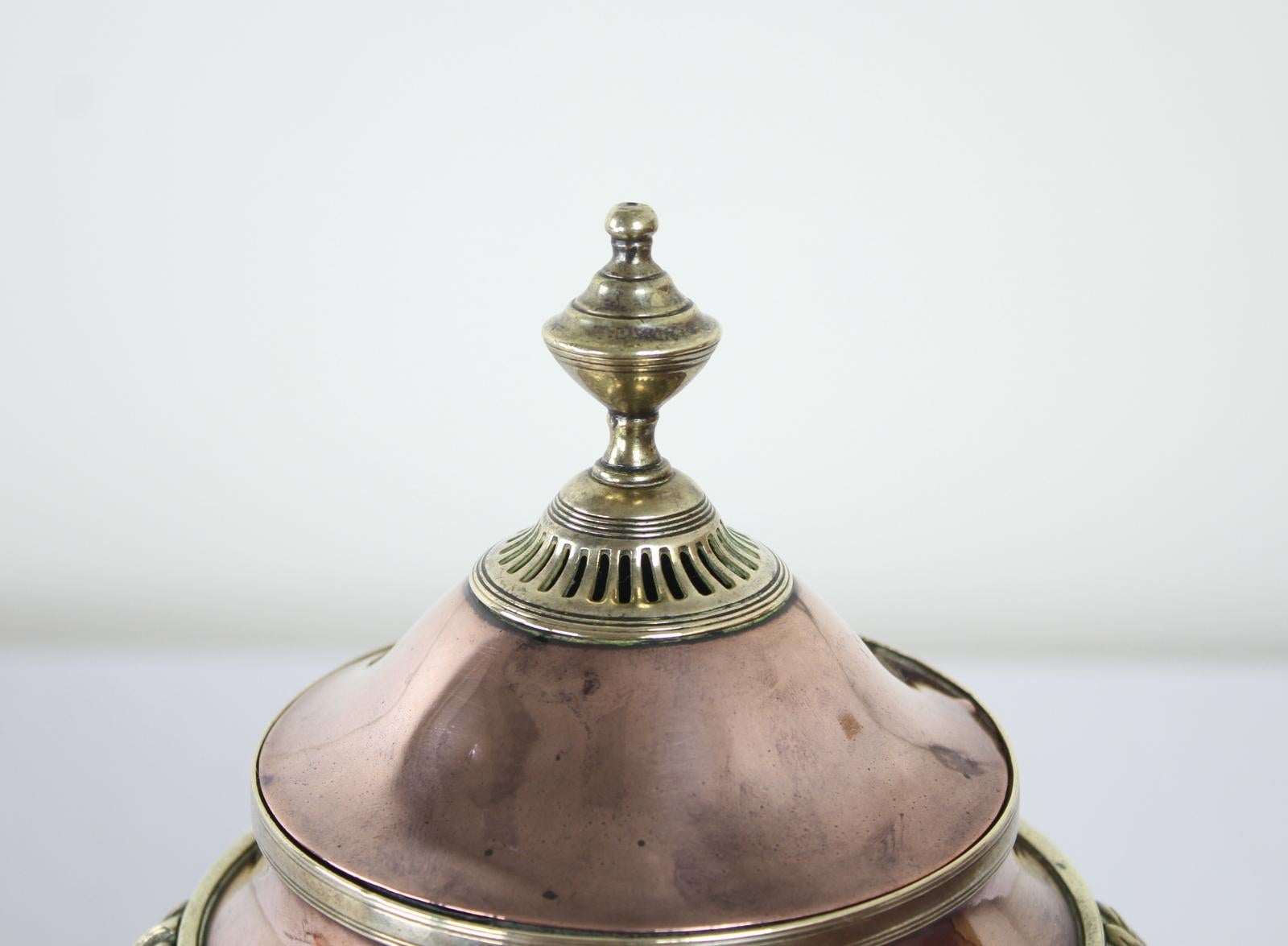 Samovar Regency en cuivre et laiton 1