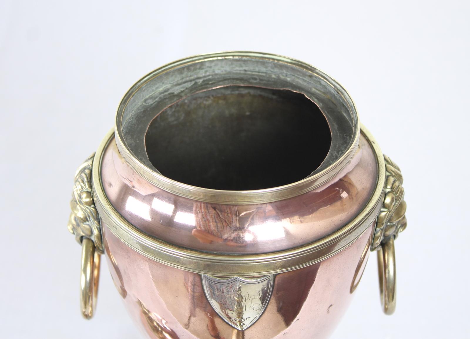 Samovar Regency en cuivre et laiton 2