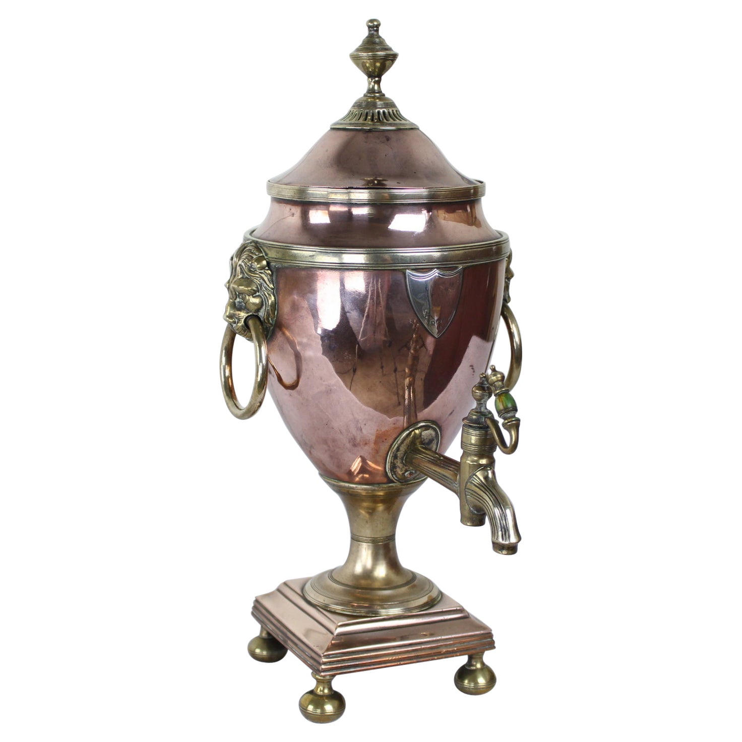 Samovar Regency en cuivre et laiton