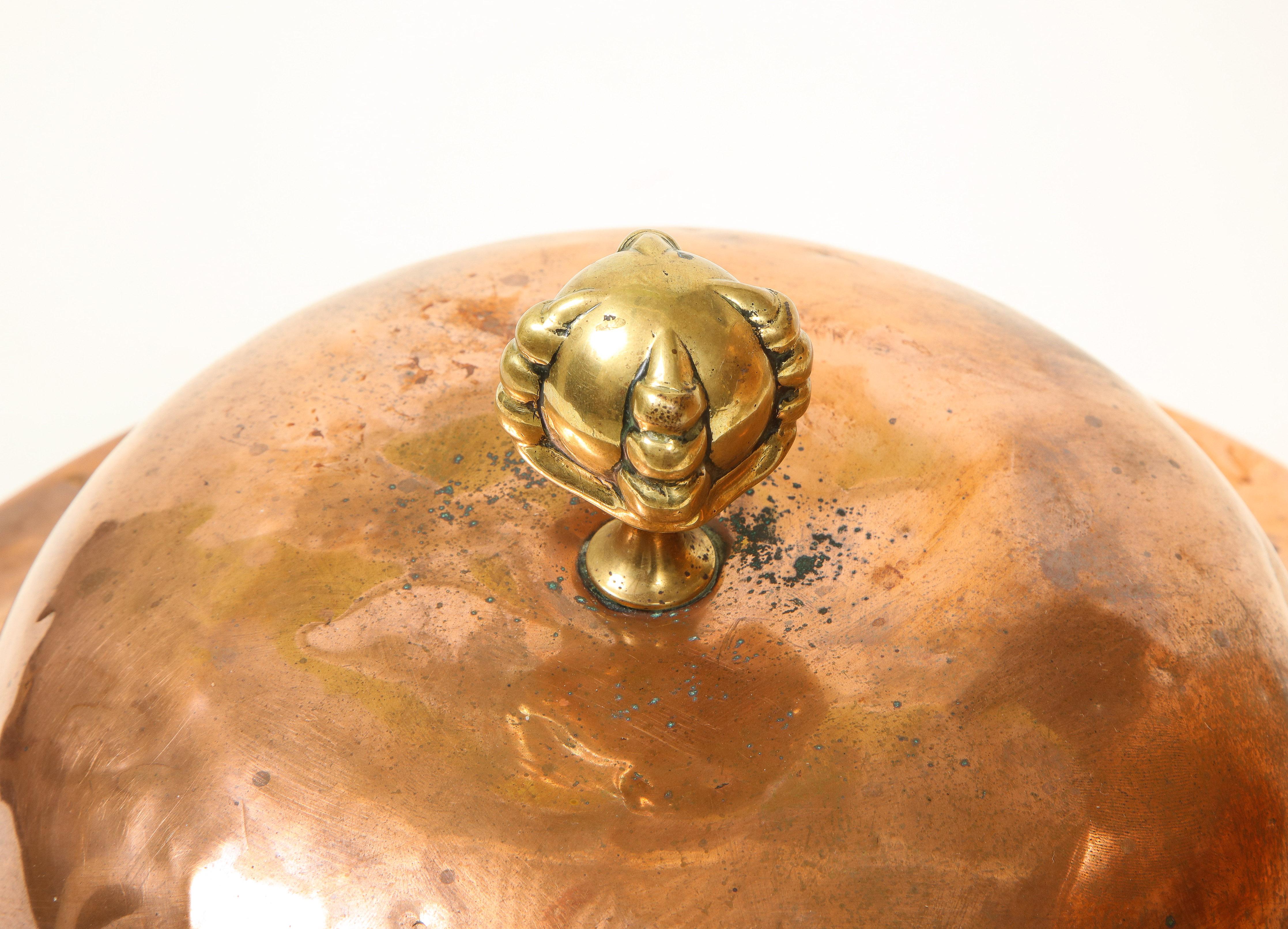 Regency Copper and Brass Urn-Form Coal Hod For Sale 8