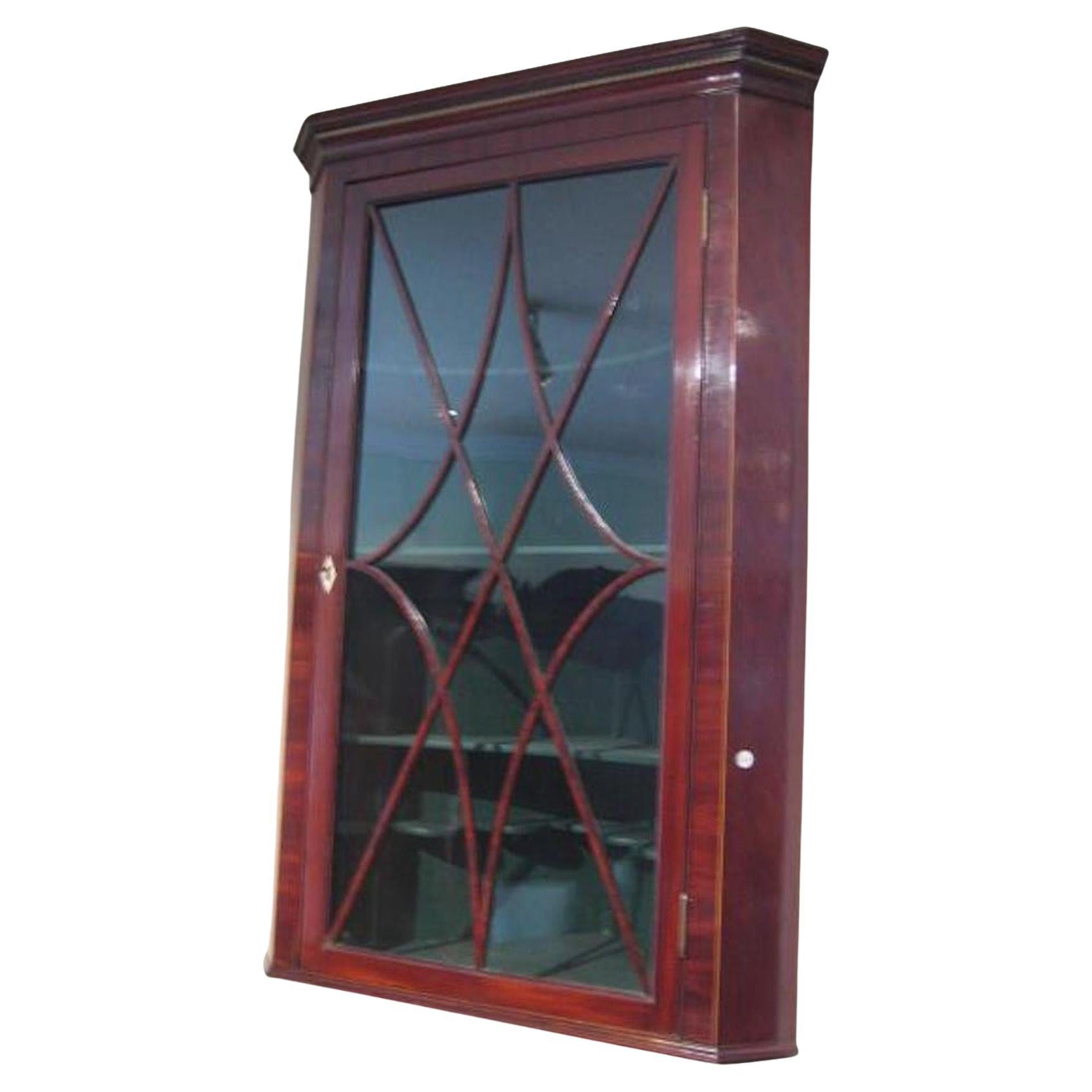 Regency Corner Cupboard, Wall Hanging For Sale