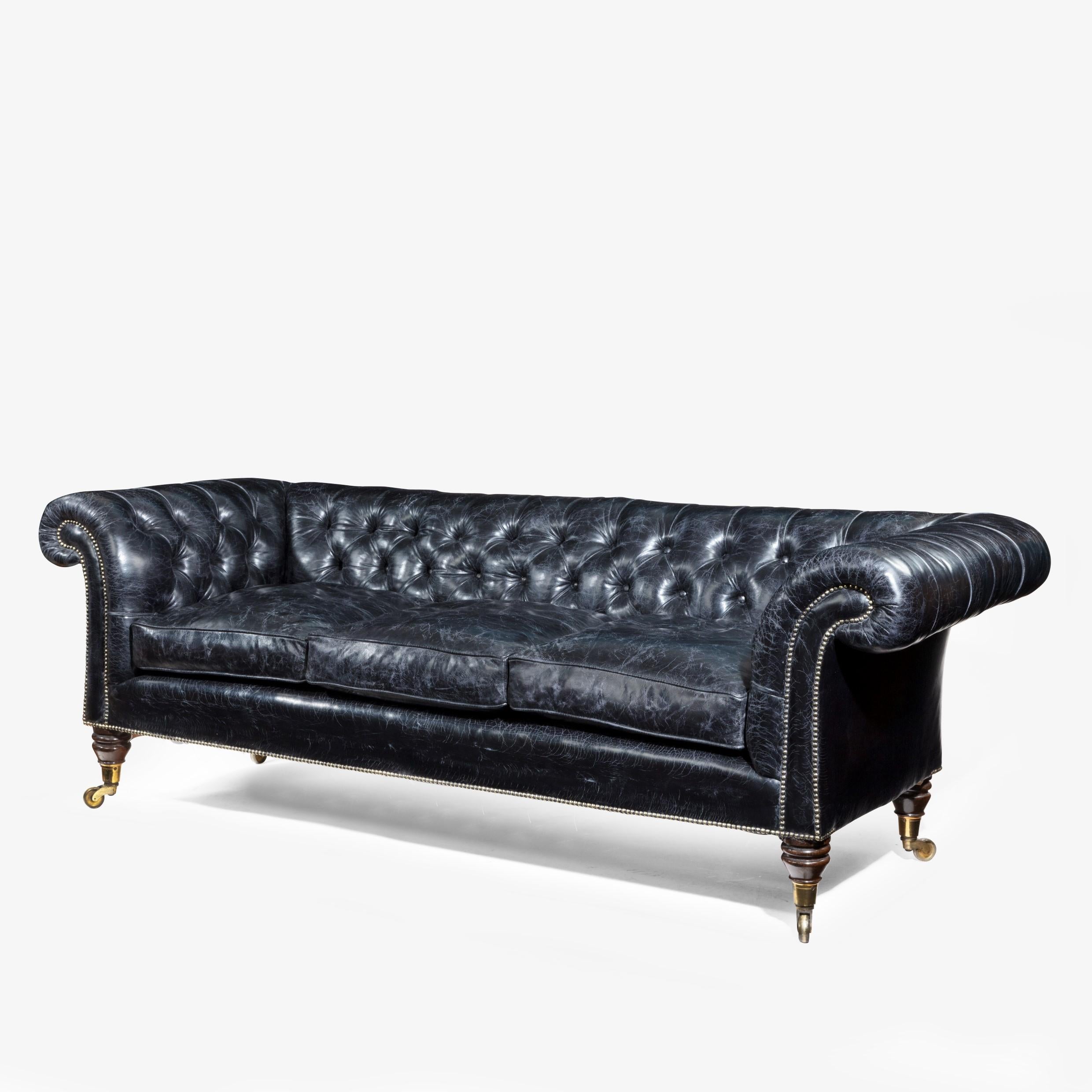 Regency Country House Three-Seat Sofa/Chesterfield 1