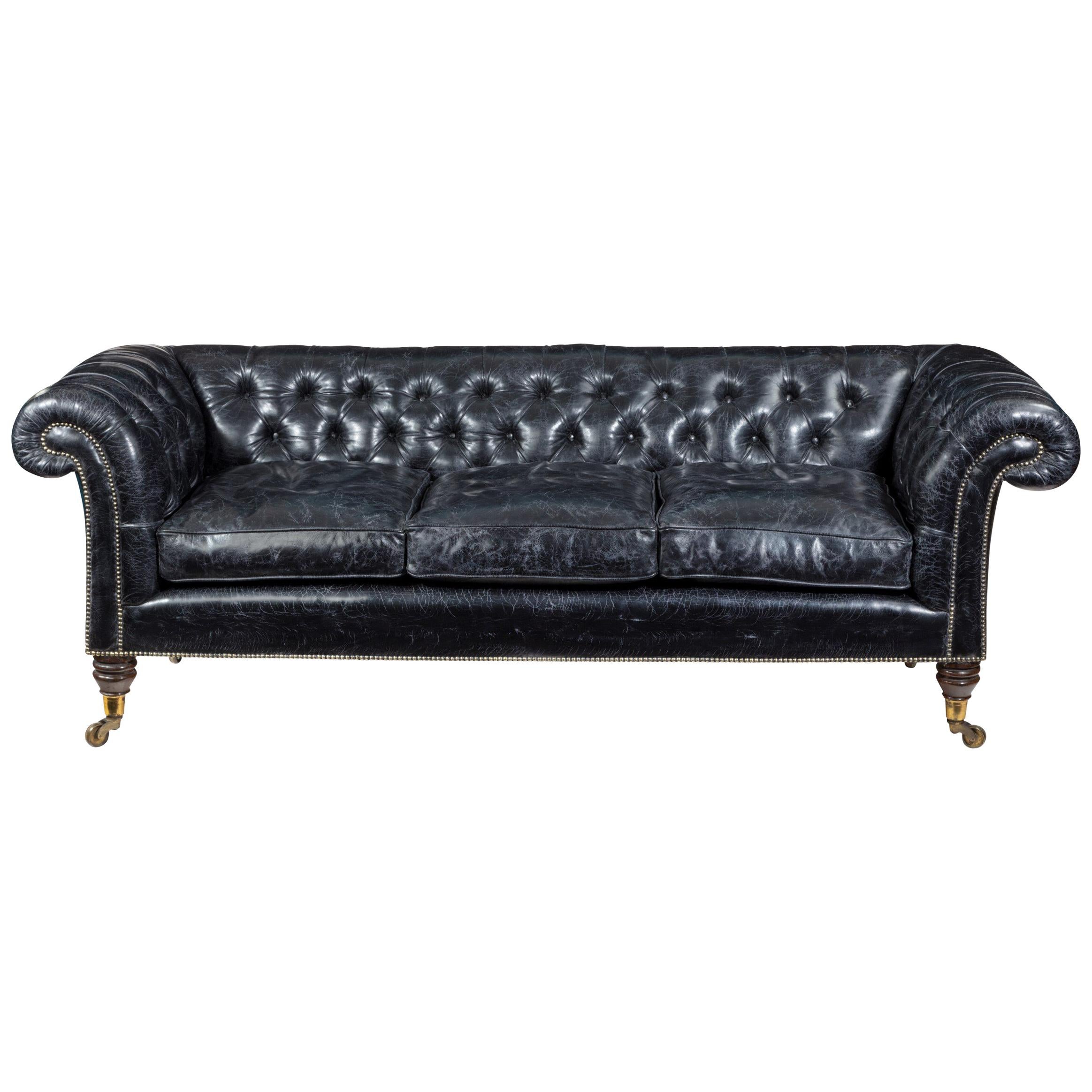 Regency Country House Three-Seat Sofa/Chesterfield