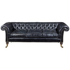 Antique Regency Country House Three-Seat Sofa/Chesterfield